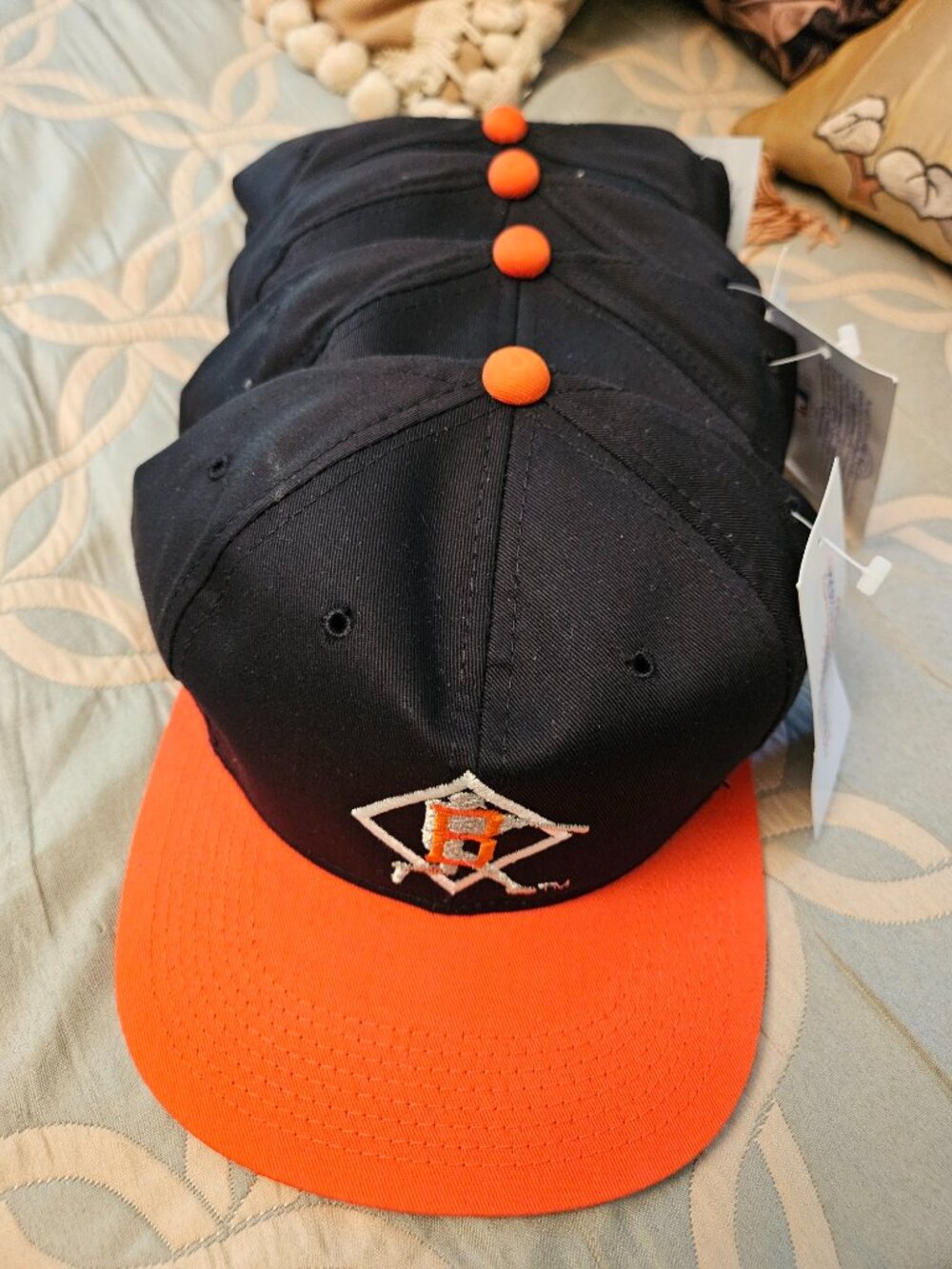 Vintage 1995/1996 (4) Bellingham Giants Baseball Caps Genuine Kudzu